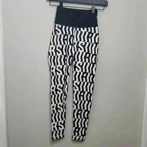 Adidas Women's Believe This Printed High-Rise‎ Leggings Size XS Black White - Picture 5 of 11